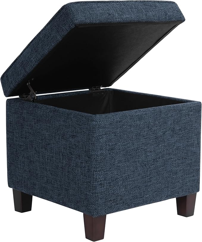 Homepop Square Tufted Storage Ottoman - Image 6