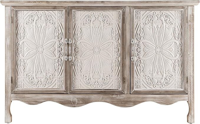RoyalCraft Buffet Cabinet with Storage, Vintage Solid Wood Sideboard with 3 - Image 8