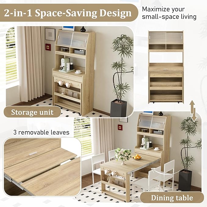 RuiSiSi Space Saving Folding Dining Table - Image 5