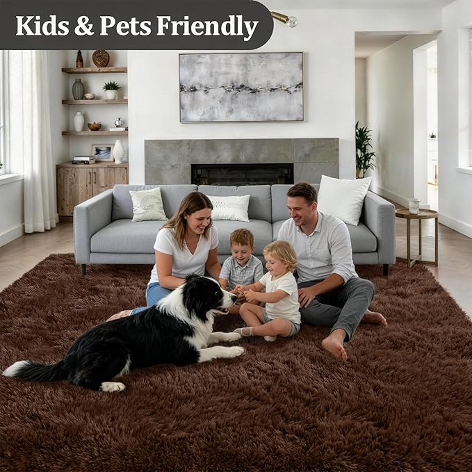 6x9 Area Rugs for Living Room Bedroom: Ultra Soft Fluffy Shag Rug Upgrade - Image 4