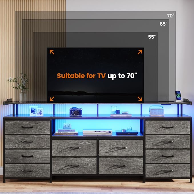 BTHFST 12 Drawers TV Stand Dresser - Image 3