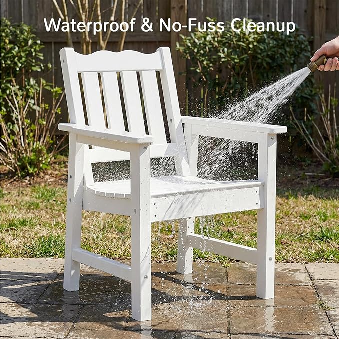 Stoog 3 Pieces All-Weather Patio Furniture Set, Include 2 Outdoor Chairs and 1 - Image 8