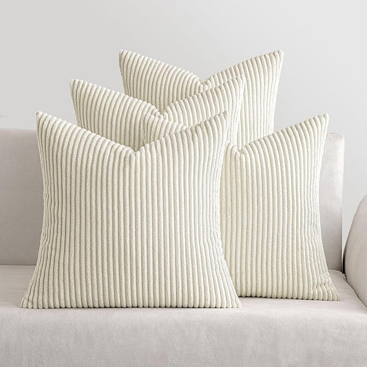 MIULEE Boho Farmhouse Throw Pillow Covers 18x18 Inch Set of 4 Mordern Nordic by MIULEE
