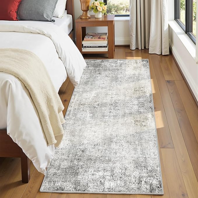 RELEANY Washable Area Rugs 2'x10' Non-Slip Modern Abstract Soft - Image 4