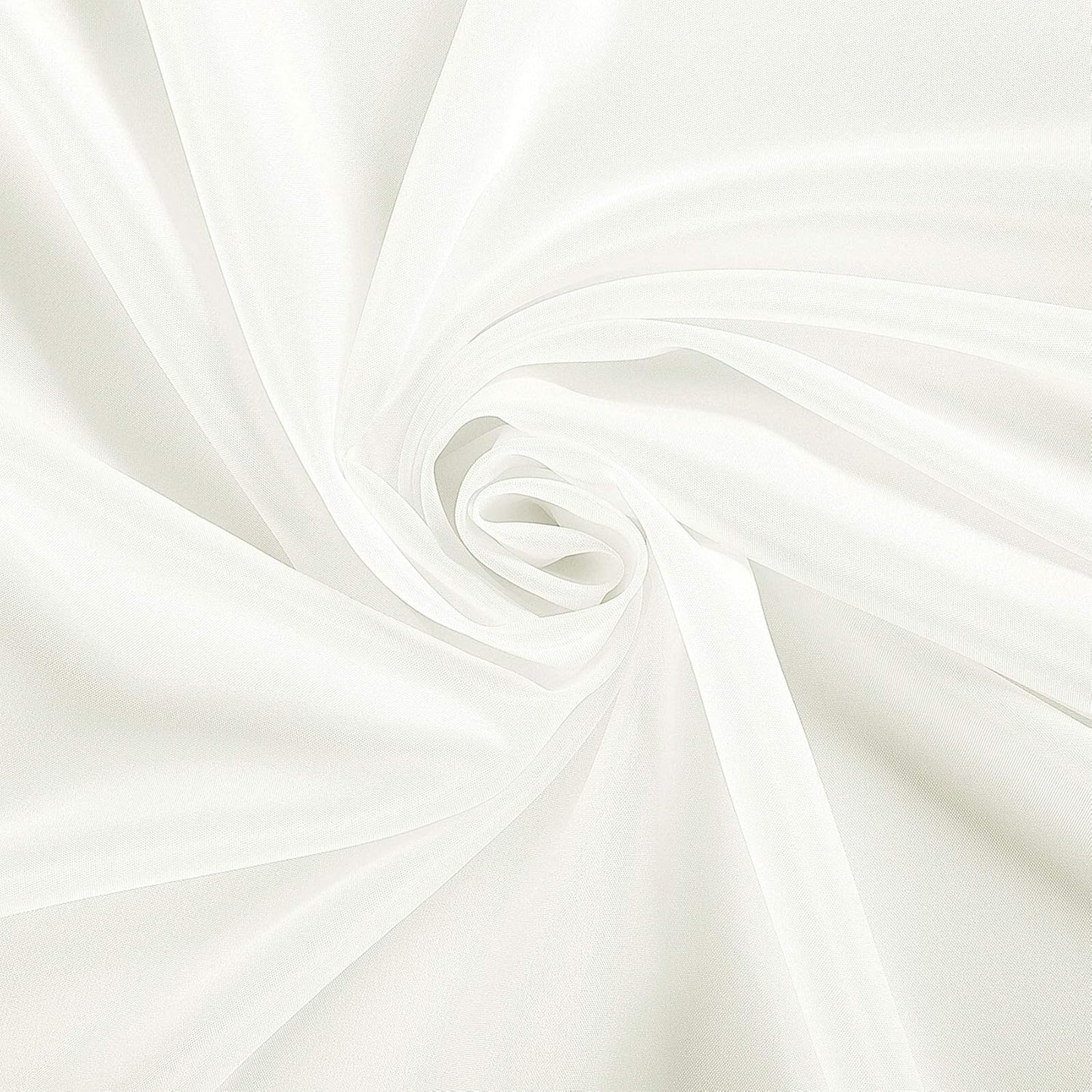 Ascoza 2pack 108 Inch Ivory Round Tablecloth in Polyester Fabric for Wedding/Banquet/Restaurant/Parties