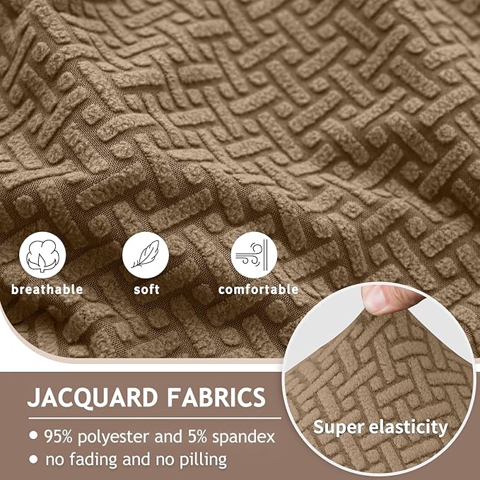ALIECOM 100% Waterproof Recliner Sectional Couch Covers L Shape Stretch Corner - Image 5
