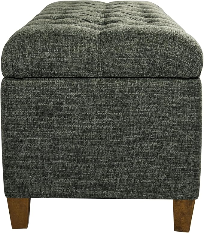 Homepop Home Decor Tufted Ainsley Button Storage Ottoman Bench - Image 11