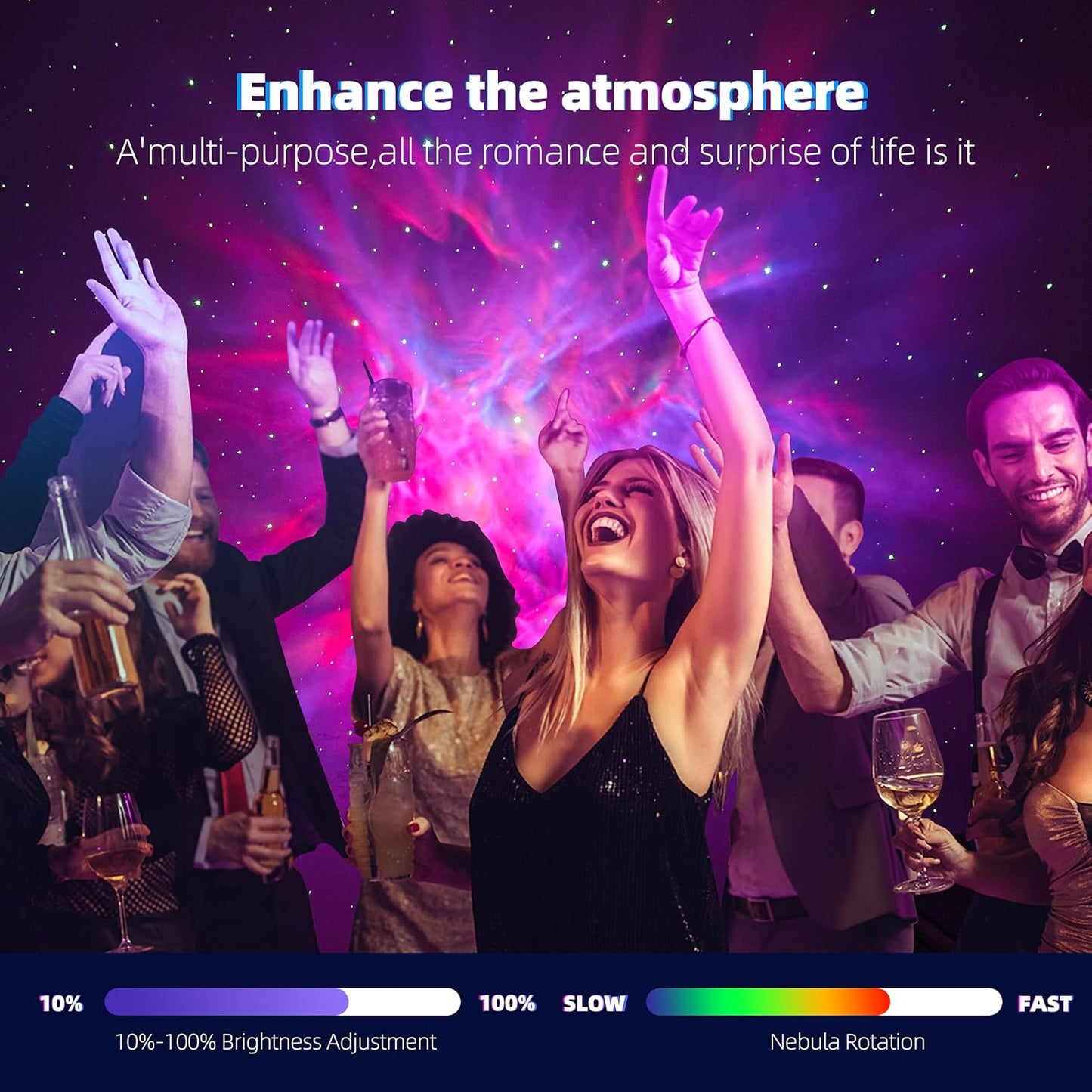 Galaxy Night Light - Astronaut Space Projector, Star Projector,Starry Nebula Ceiling LED Lamp with Timer and Remote,APP Control， Kids Room Decor Aesthetic, for Birthdays,Christmas APP Control