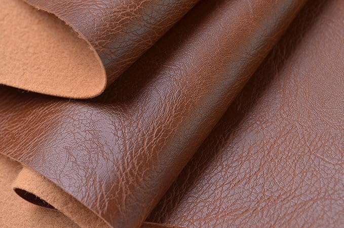 Wento Thick 3 Yard Faux Leather Fabric Soft Skin Grain PU Leather - Image 2