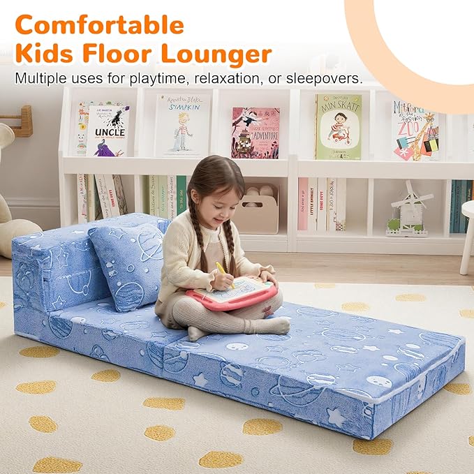 MeMoreCool Glow Space-Themed Tri-fold Sofa Bed - Image 3
