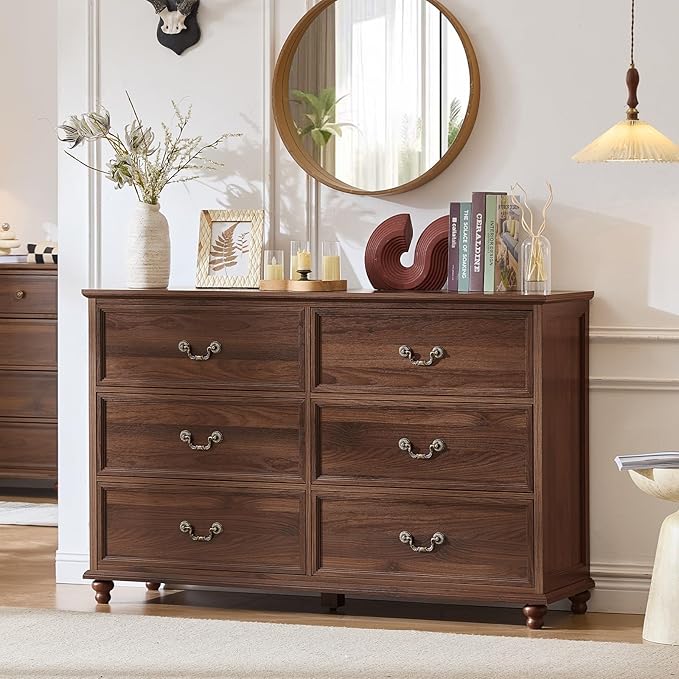 Joaxswe Farmhouse 6 Drawers Dresser - Image 4