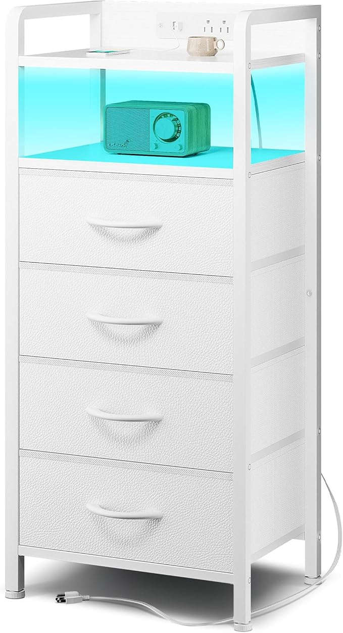 Lazzanto Night Stand Bedside Charger Bedroom by Lazzanto