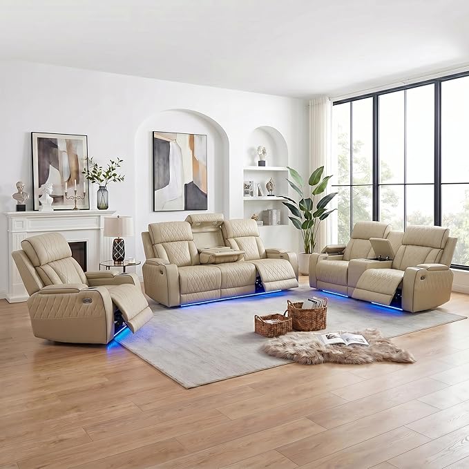 3-Piece Power Recliner Set by Unknown