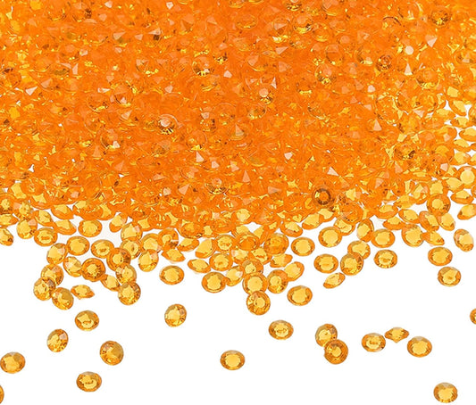 PATIKIL 10000 Pcs Wedding Table Scatter Confetti Crystals 4.5mm Acrylic Diamonds Vase Fillers Gems for Table Centerpiece Decorations Party Vase Beads, Golden Yellow