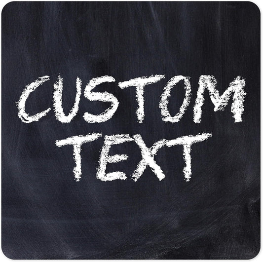 Custom Sign, Custom Street Sign, 11 Font Colors, 13 Font Styles, 4 Hole Options, 22 Sizes, 24x24 Inches, Rust Free DiBound, Fade Resistant, Made in USA by My Sign Center (Chalkboard Black)