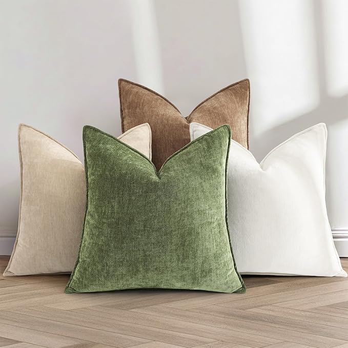 decorUhome Summer Couch Euro Sham Throw Pillow Covers 26x26 Set of 2, - Image 6