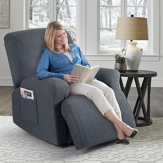 Timeles Recliner Covers Recliner Chair Covers Reclining Couch Covers Sofa - Image 8