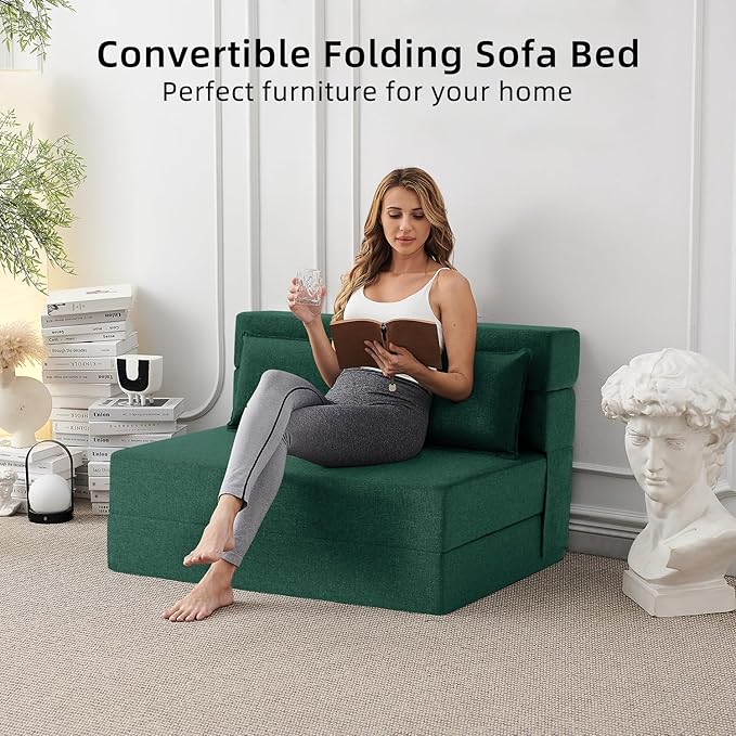 FILUXE Folding Sofa Bed | Convertible Sleeper Chair Bed - Image 5