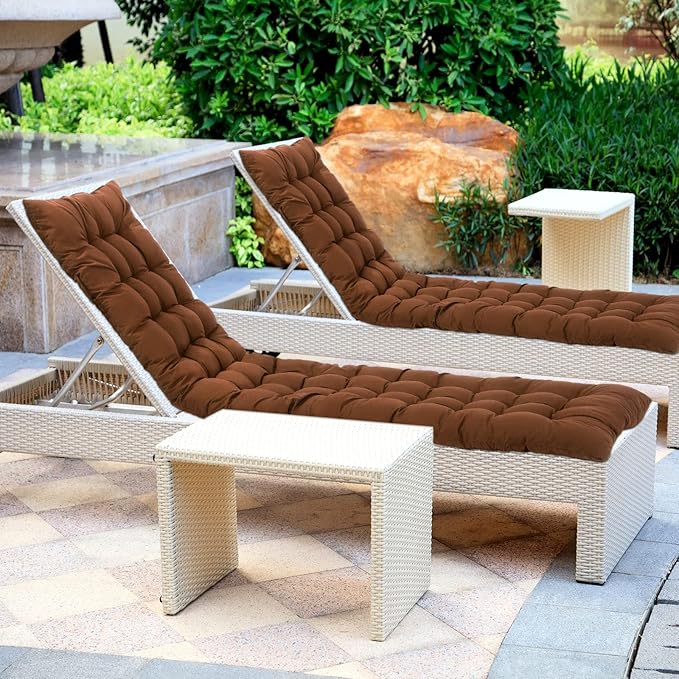 Bucherry 67 x 19 Inch Chaise Lounge Cushions Soft Lounge Chair Cushion Gravity - Image 7