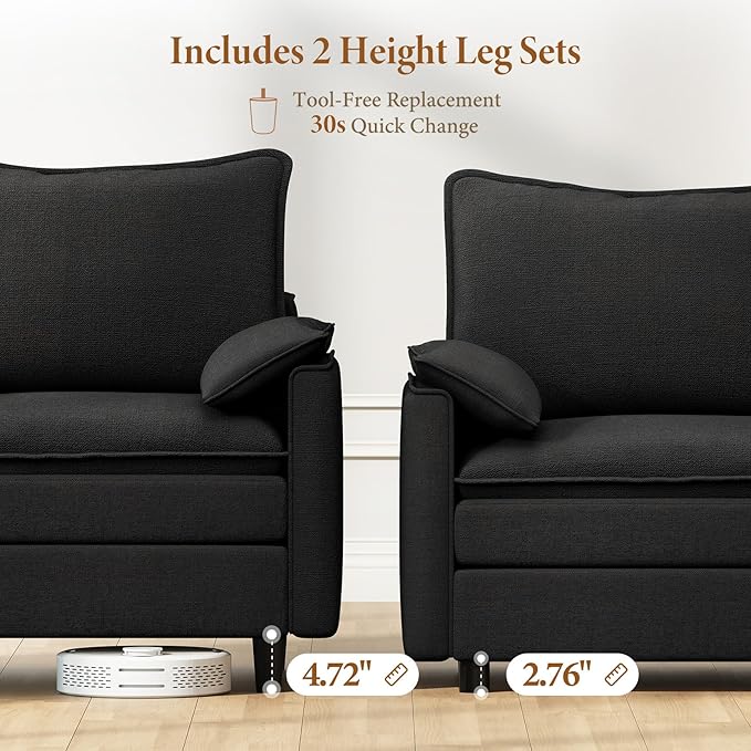 Vesgantti Large Modular Sectional Sofa, Big Comfy Cloud Couch - Image 3
