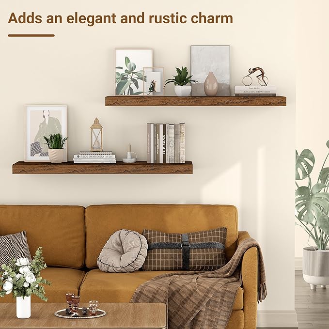 24 Inch Floating Shelves, 12 Inch Deep Floating Shelves - Image 5