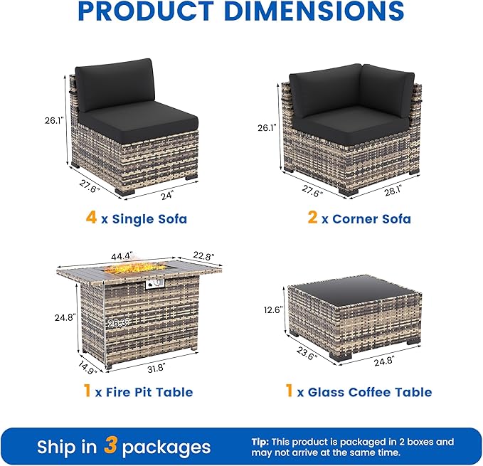 8-Piece Patio Furniture Set - Image 8