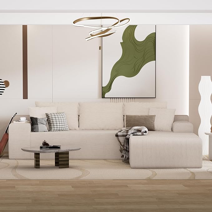 105" Convertible Sectional Couch - Image 7