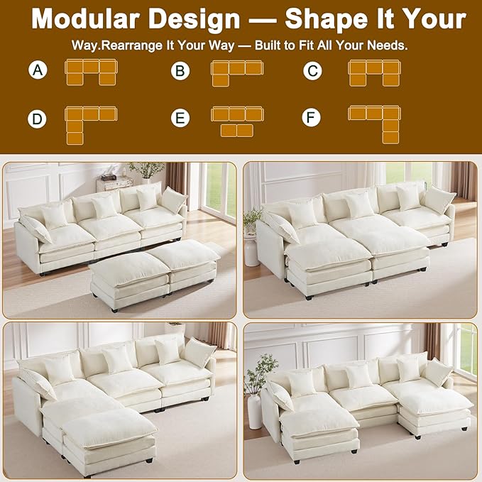 Expandable Modular Sectional Sofa - Image 6