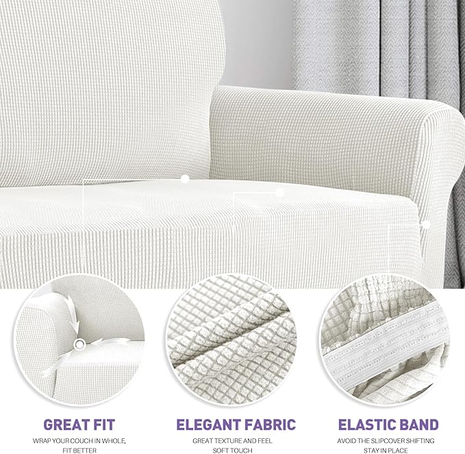 ZNSAYOTX Super Stretch Chair Slipcover Universal Sofa Chair Covers - Image 3