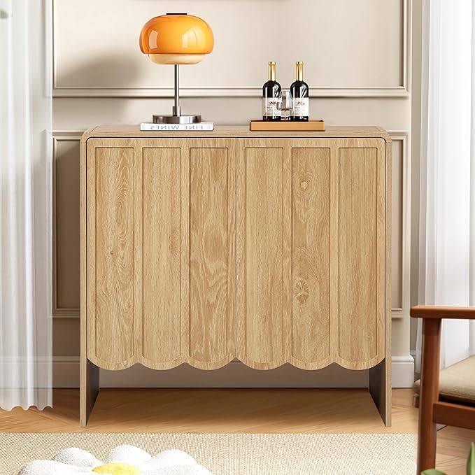 ORRD Sideboard Buffet Cabinet Set of 2, Accent Storage Cabinet - Image 5