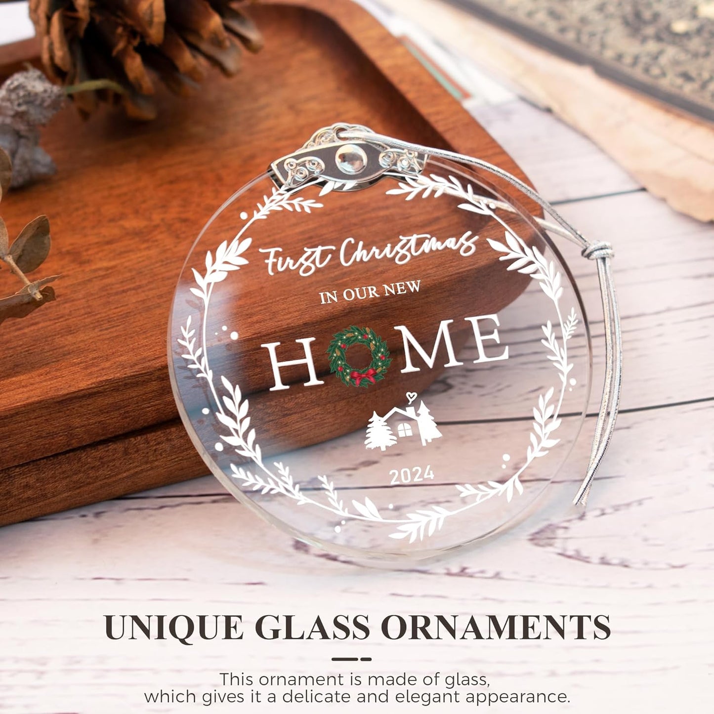 House Warming Gifts New Home, Housewarming Gifts for New House, 2024 First Christmas in Our New Home Ornaments for Women, Moving House Gift, New Home Owners Gift Ideas