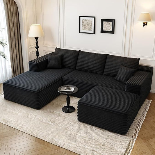 107.5" Cloud Modular Sectional Sofa by Settab