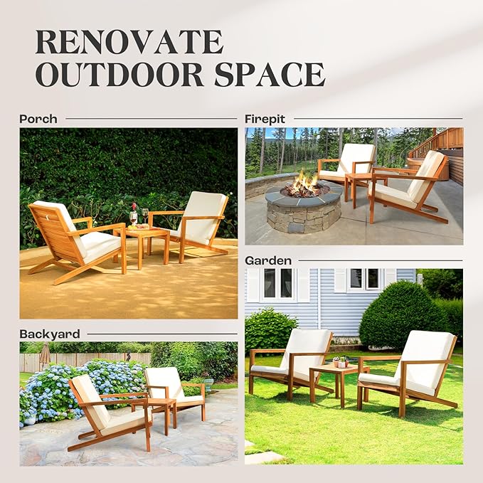 IDZO Natural 3-Piece Patio Bistro Sets - Image 8