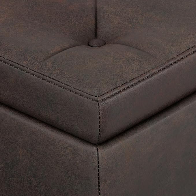 SIMPLIHOME Hamilton Storage Ottoman - Image 8