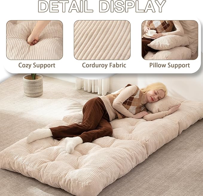 Folding Sofa Bed, Convertible Sleeper Chair - Image 4