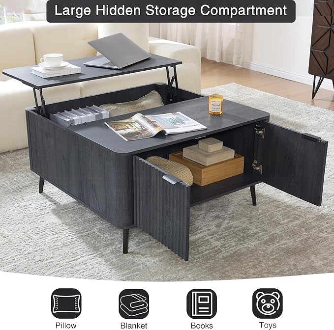 Fatmok Fluted Living Room Furniture Set – 58" TV Stand Entertainment Center - Image 6