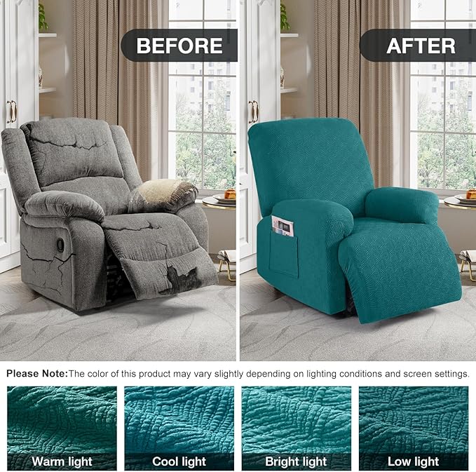 Timeles Recliner Covers Extra Wide Recliner Chair Cover Reclining Sofa - Image 4