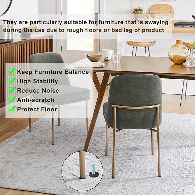 WAFJAMF 24 PCS M8 Thread Adjustable Furniture Levelers Screw in Threaded - Image 4