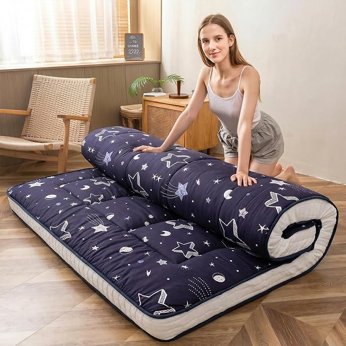 MAXYOYO Futon Mattress, Extra Thick Folding Sleeping Pad Breathable Floor by MAXYOYO