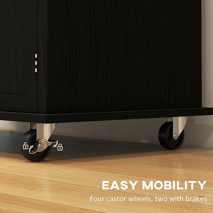 HOMCOM Kitchen Island Cart - Image 6