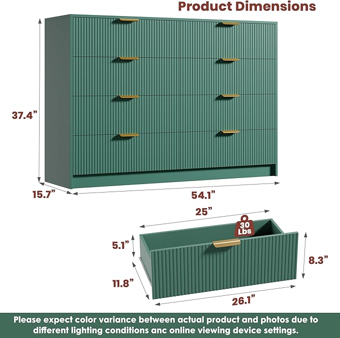Garvee 8 Drawers Dresser for Bedroom - Image 2