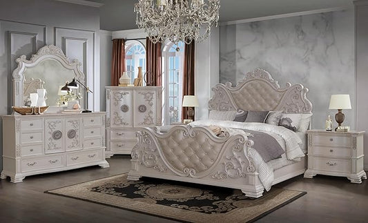 First of a Kind Santa Monica Traditional 4 Piece King Bedroom Set by FirstofaKind