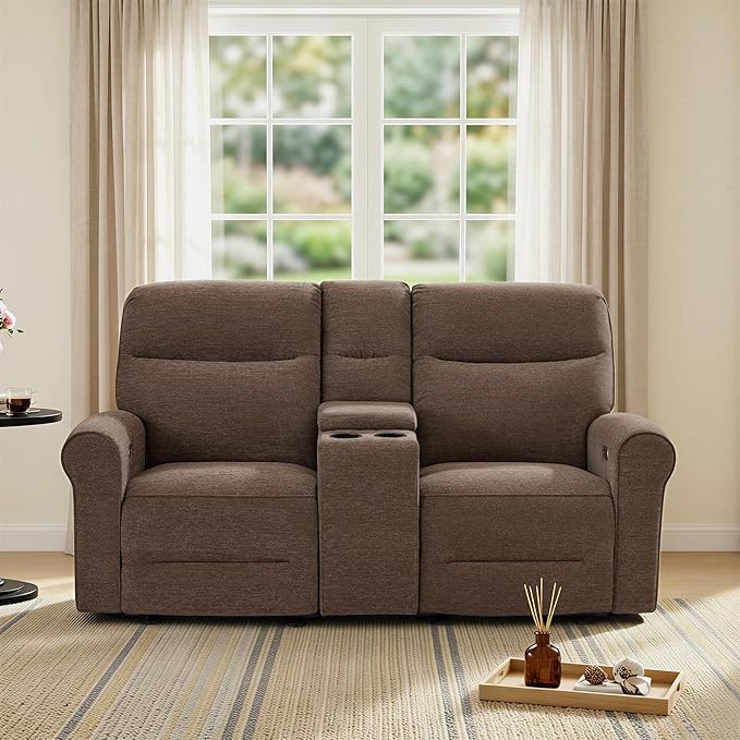 MCombo 78.3" Wall Hugger Power Loveseat Recliner Sofa - Image 5