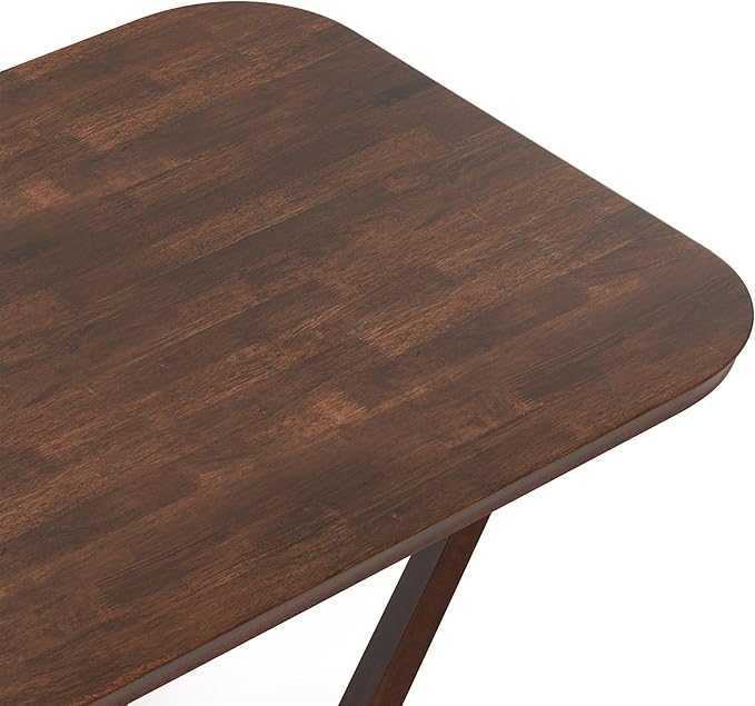 Furniture of America Nazaen I 94.5" Mid-Century Modern Solid Wood Live Edge - Image 6