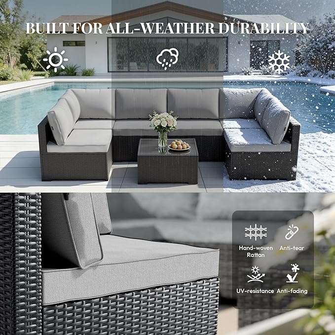 WWR Patio Furniture Set 7 Piece - Image 4