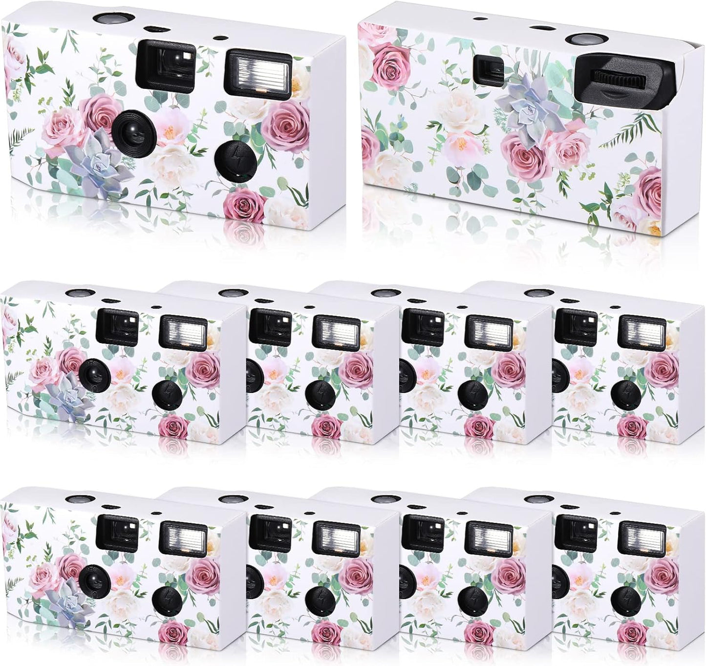 10 Pack Disposable Camera for Wedding Bulk, 34mm Single Use Camera Bulk with Flash for Gathering Wedding Travel