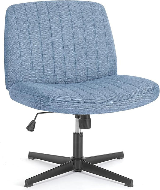 OLIXIS Criss Cross Legged Chairs Armless No Wheels Wide Seat Height Adjustable by OLIXIS