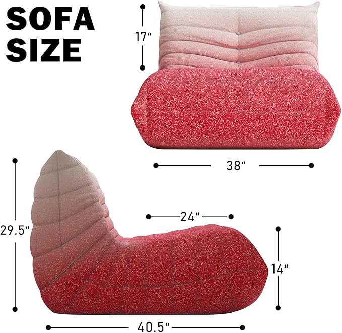 Bean Bag Chair, Fireside Chair Bean Bag Sofa Large Bean Bag Chair - Image 2