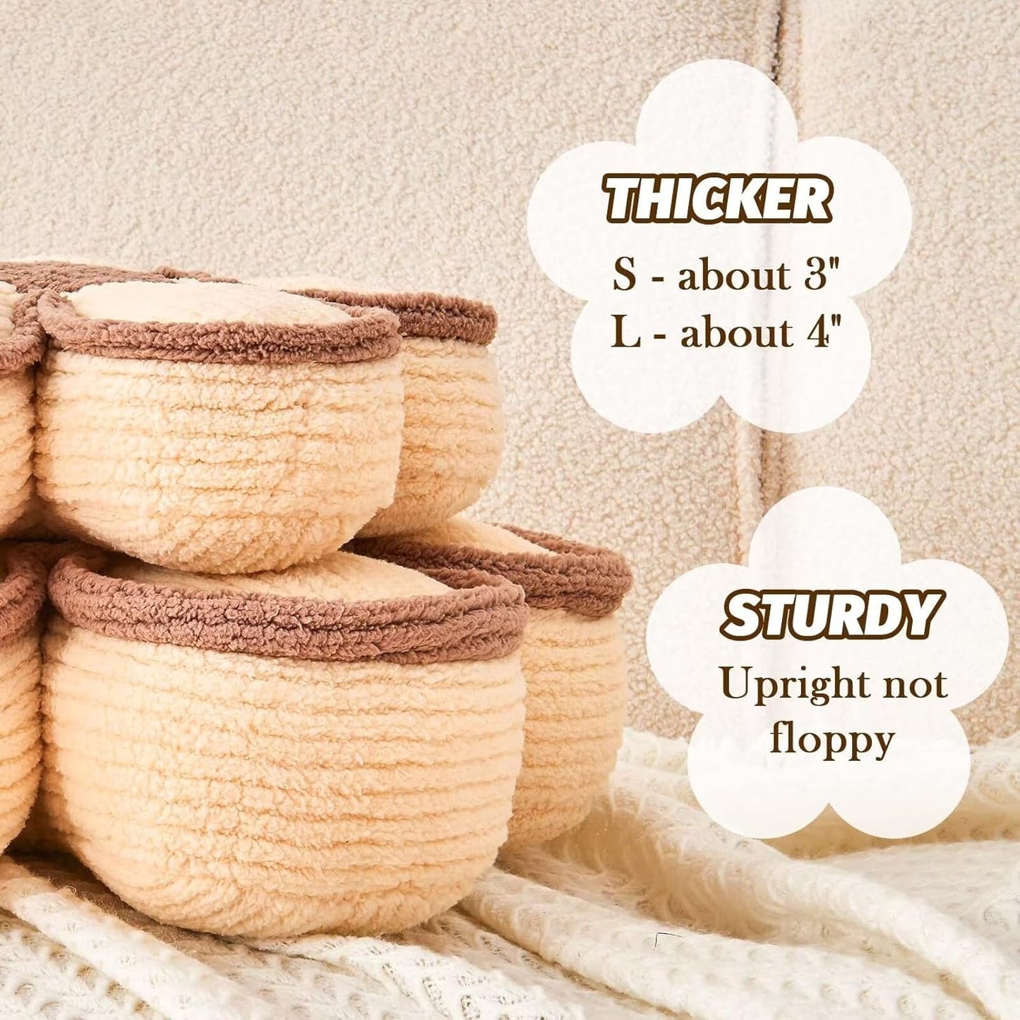 Soft Flower Shaped Floor Cushion, Plush Pillow for Sofa Couch Bed (13.7 Inch, Orange)