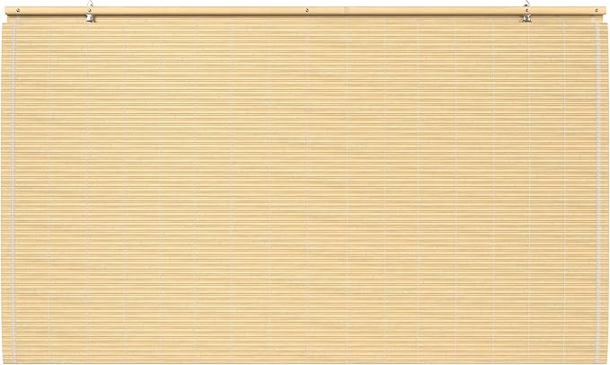 Red Lantern Bamboo Cordless Window Shade - Image 6